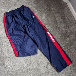 STARTER Men's Swim Pants in Navy and Red